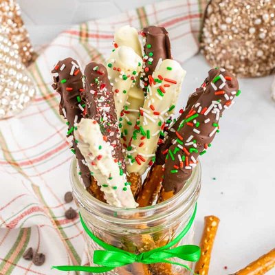 Dipped Pretzel Sticks