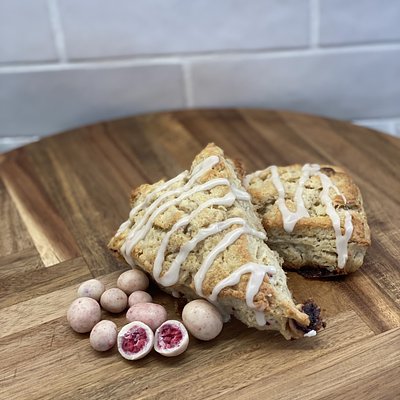 Raspberry and Cream Sourdough Scones (2 Pack)