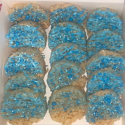 Dozen Chocolate Covered Rice Crispy Treats 