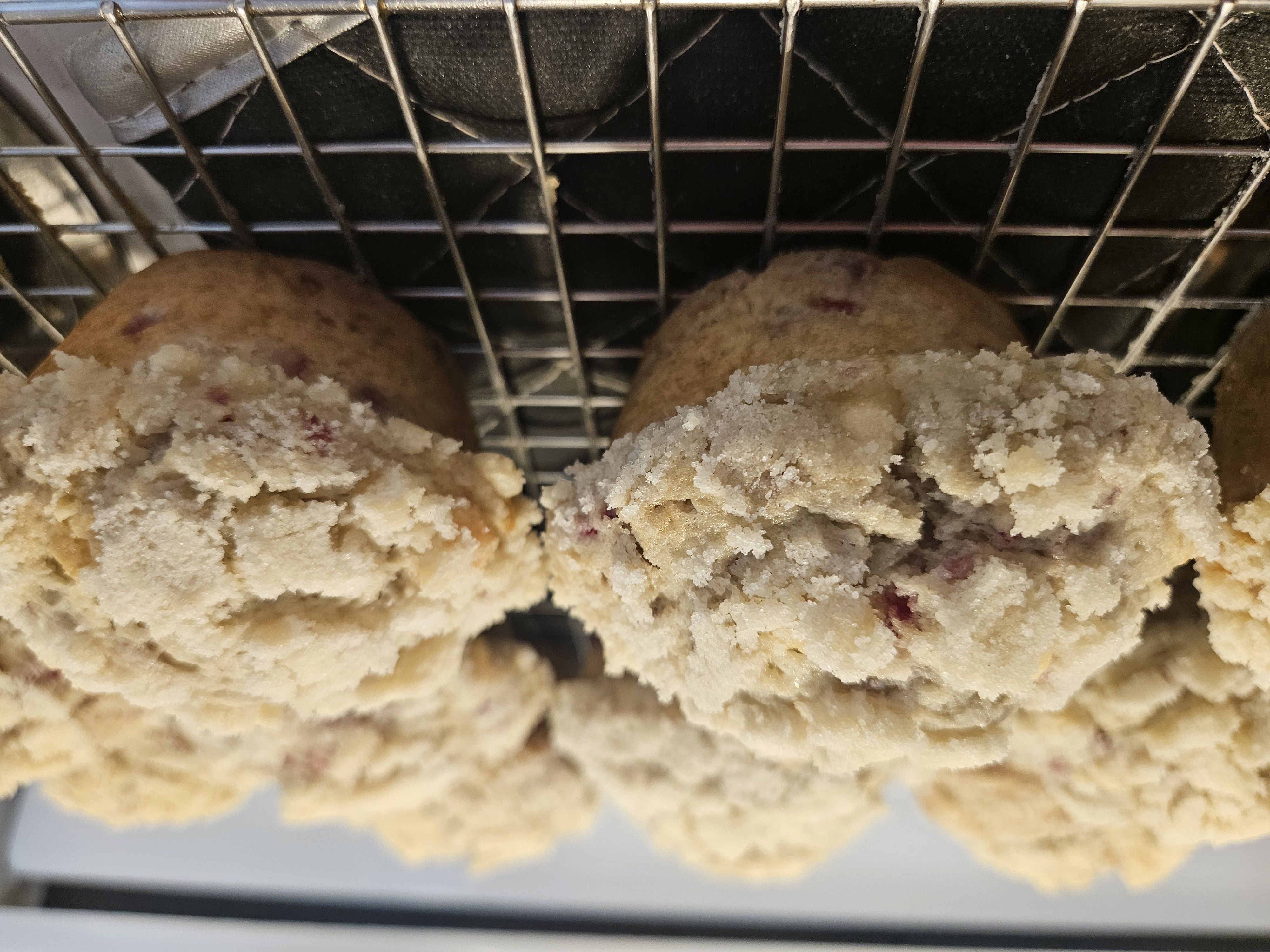 Sourdough Raspberry And Cream Muffins 