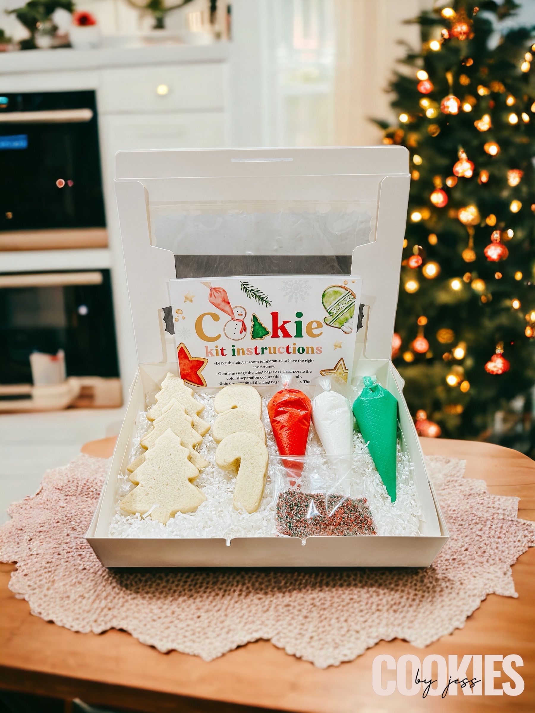 DIY Christmas Cookie Kit B- 6 Cookies