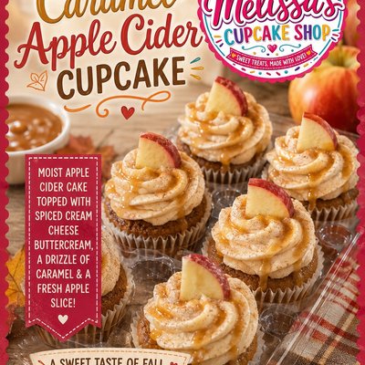 Caramel Apple Cider Cupcake