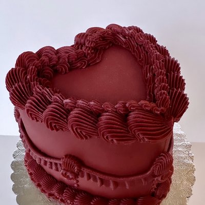 Vintage Heart Cake