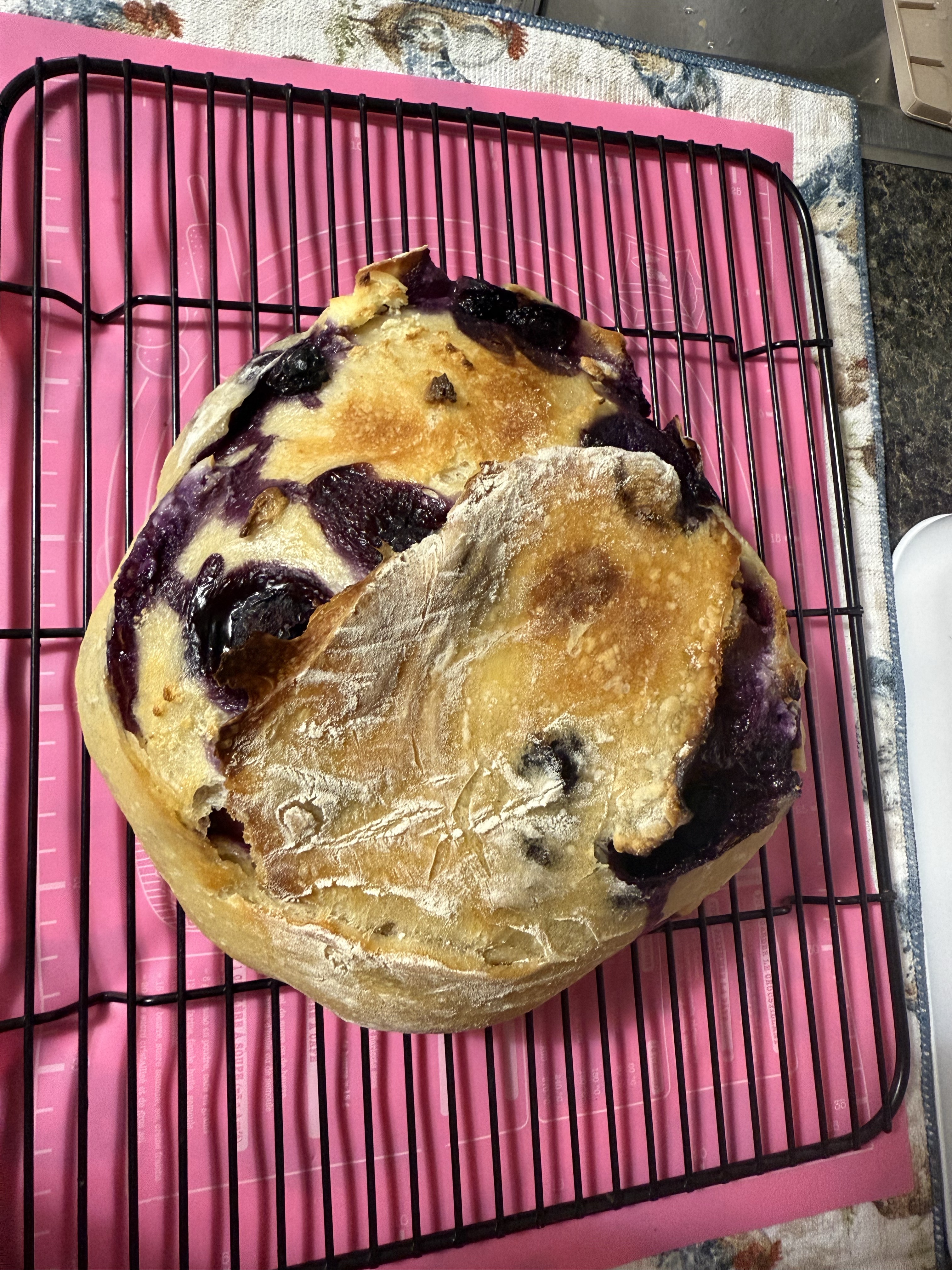 Blueberry Lemon Sourdough Loaf