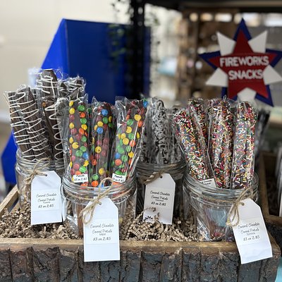 Caramel And Chocolate Covered Pretzels