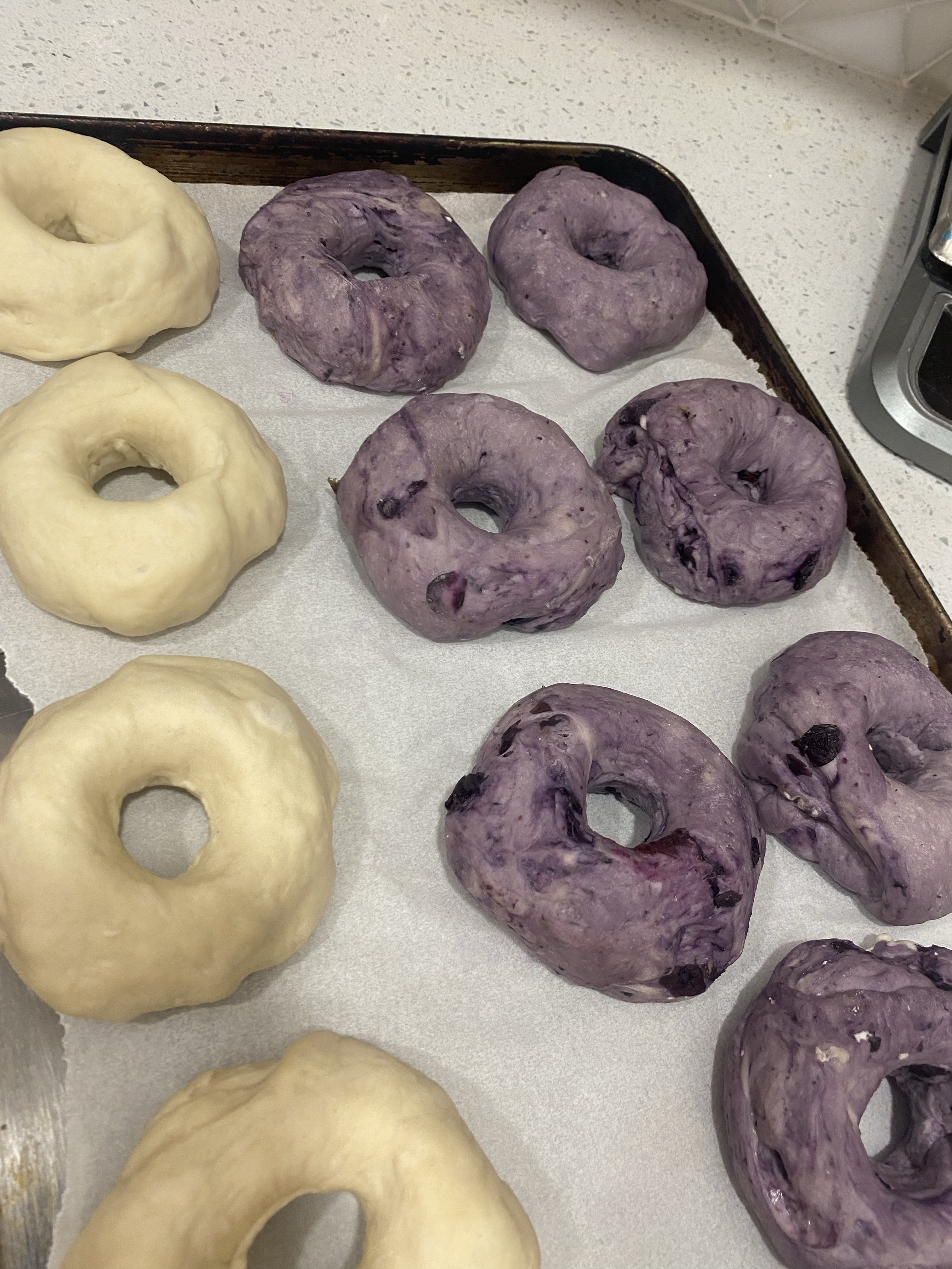 Plain Sourdough Bagels - 6