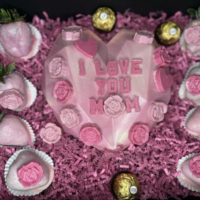I Love You Mom Heart Box ❤️🌸