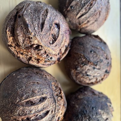 Raspberry Dark Chocolate Sourdough Loaf 