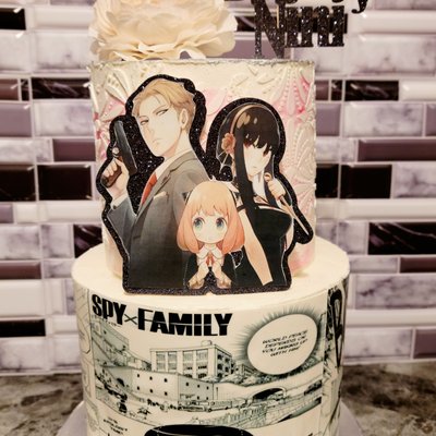 Family X  2 TIER CAKE