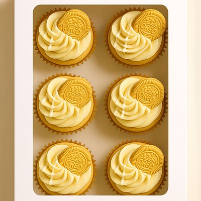 Vanilla Cupcakes (6) 