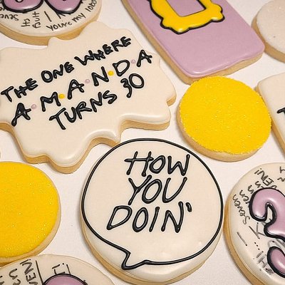 Decorated Sugar Cookies 1-2inch *set accents*