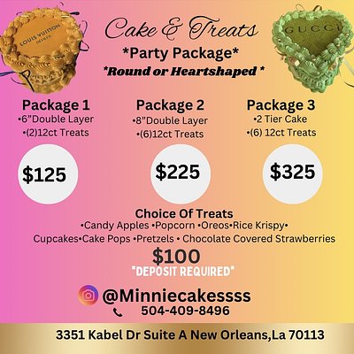 PACKAGE 2 8”Double & 6(12ct)Treats