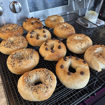Flavored Sourdough Bagels