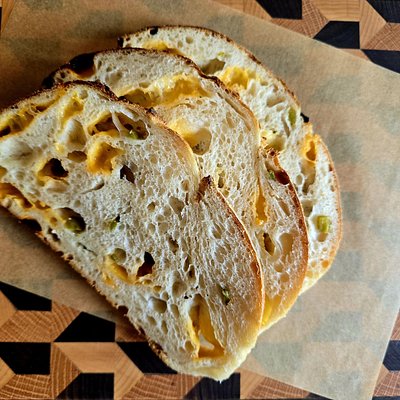 Jalapeño Cheddar Sourdough Loaf 