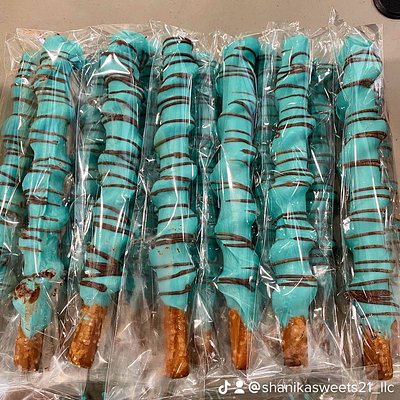 Caramel Wrapped Pretzel Rods