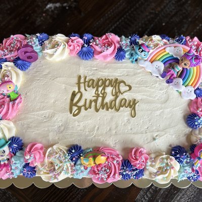 1/2 Sheet Cake DOUBLE LAYER