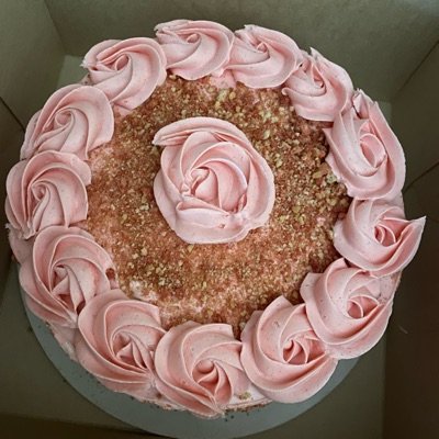 Strawberry Crunch Cake