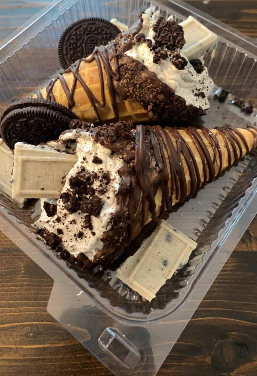 Oreo Waffle Cones 
