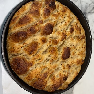 Garlic Herb And Cheese Stuffed Sourdough Focaccia 