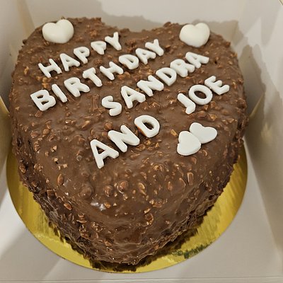 Snickers Cake 10" round or heart 