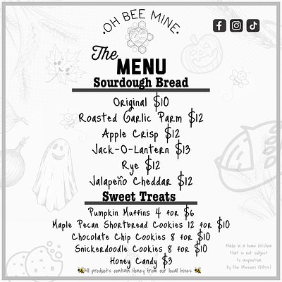 Weekly menu