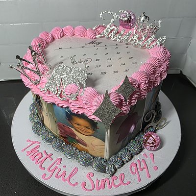 8in Heart Burn Cake. Serves 12-20 