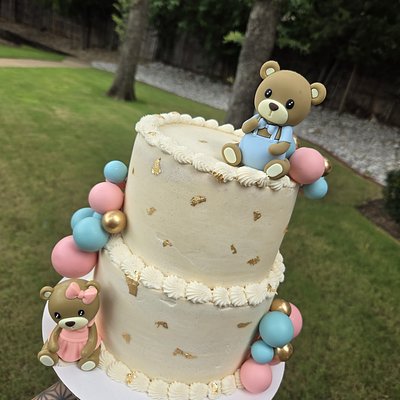 Gender 2 Tier Cake 