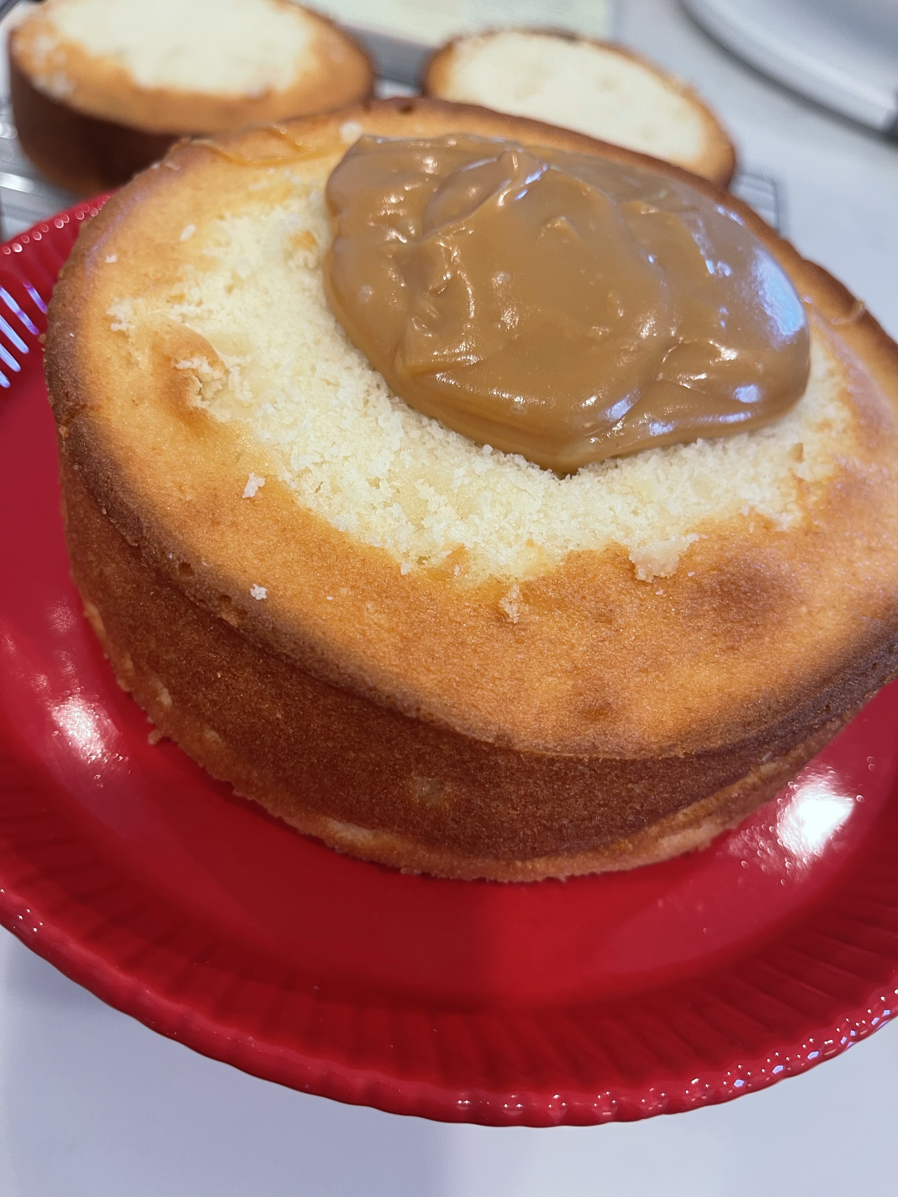 Yellow Cake with Old Fashion Caramel Icing 8”