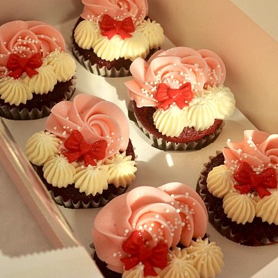 6 Pack Red Velvet Cupcake Case