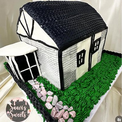 Custom 3D House Cake
