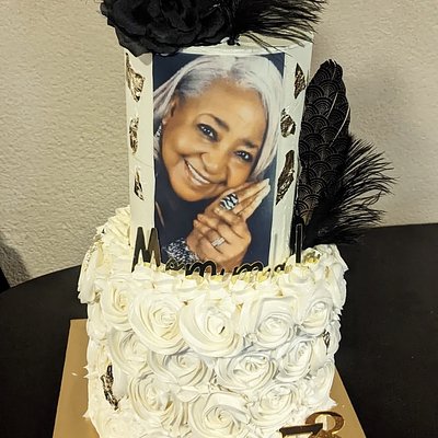 2 Tier Cake W/ Edible Image 