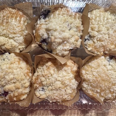Blueberry & Lemon Zest Muffins - 6 Pack
