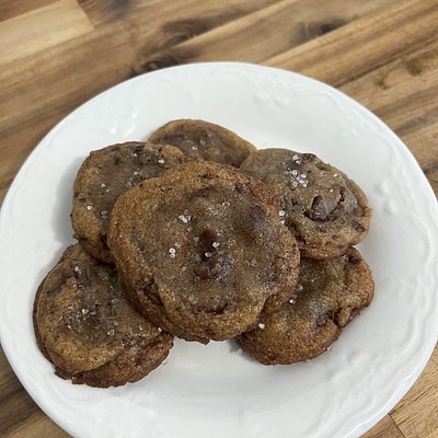 Sea Salt Brown Butter Chocolate Chip Cookies