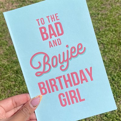 Boujee Birthday Card
