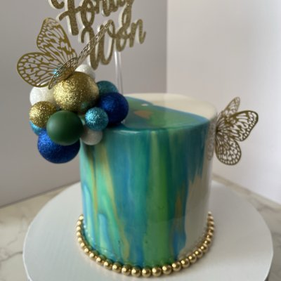 Mirror Glaze Cake