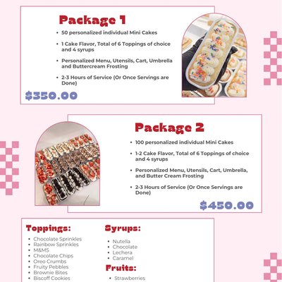 Mini Cakes Catering 