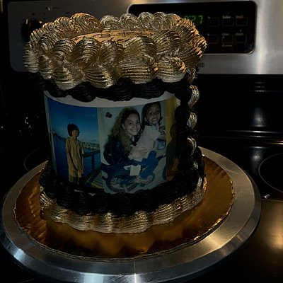 6in Photo Collage Round Cake 