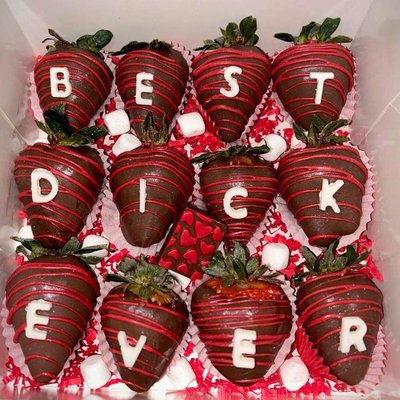 Dozen Naughty Strawberries Box 