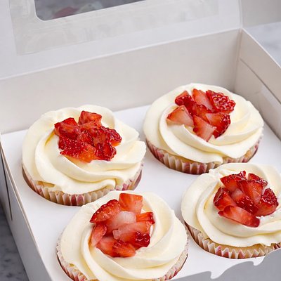Strawberry Shortcake Cupcakes