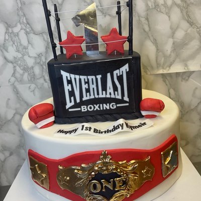 6&10" 2 tier Freestyle Custom Cake