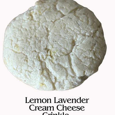 Lemon Lavender Cream Cheese Crinkle