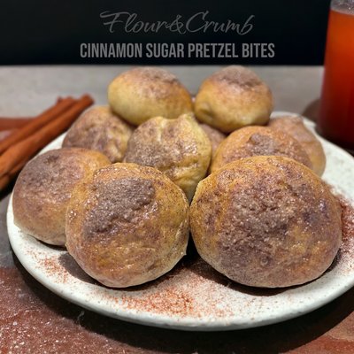 Cinnamon Sugar Sourdough Pretzel Bites - 15 Count 