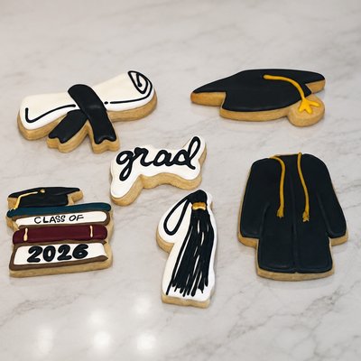 Grad Cookie Box (12 Cookies)