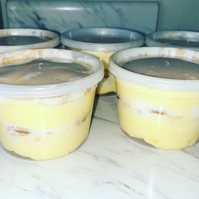 Banana Pudding In Container 