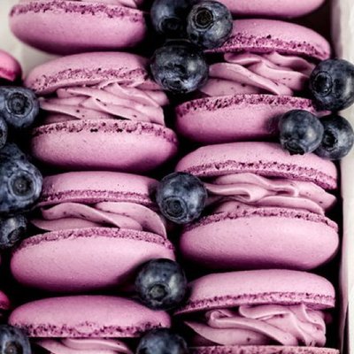 Blueberry Cheesecake Macarons (12)