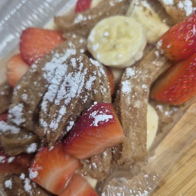 Churro and fruit tray 