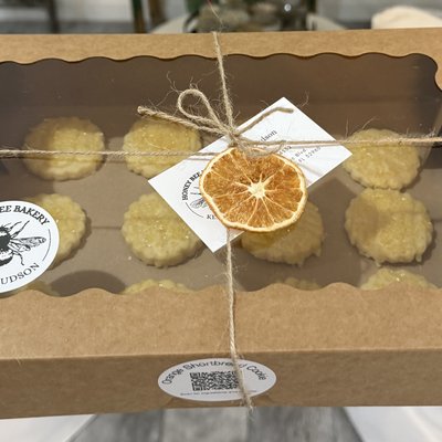 Orange Shortbread Cookies - 1 Dozen Mini