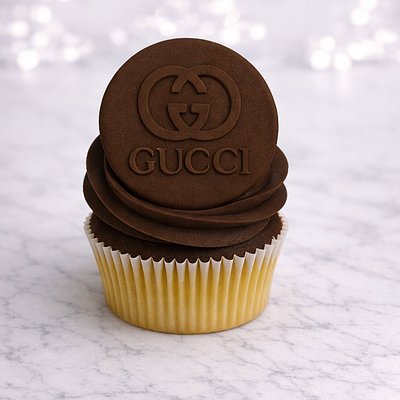 Custom Gucci Fondant Cupcakes
