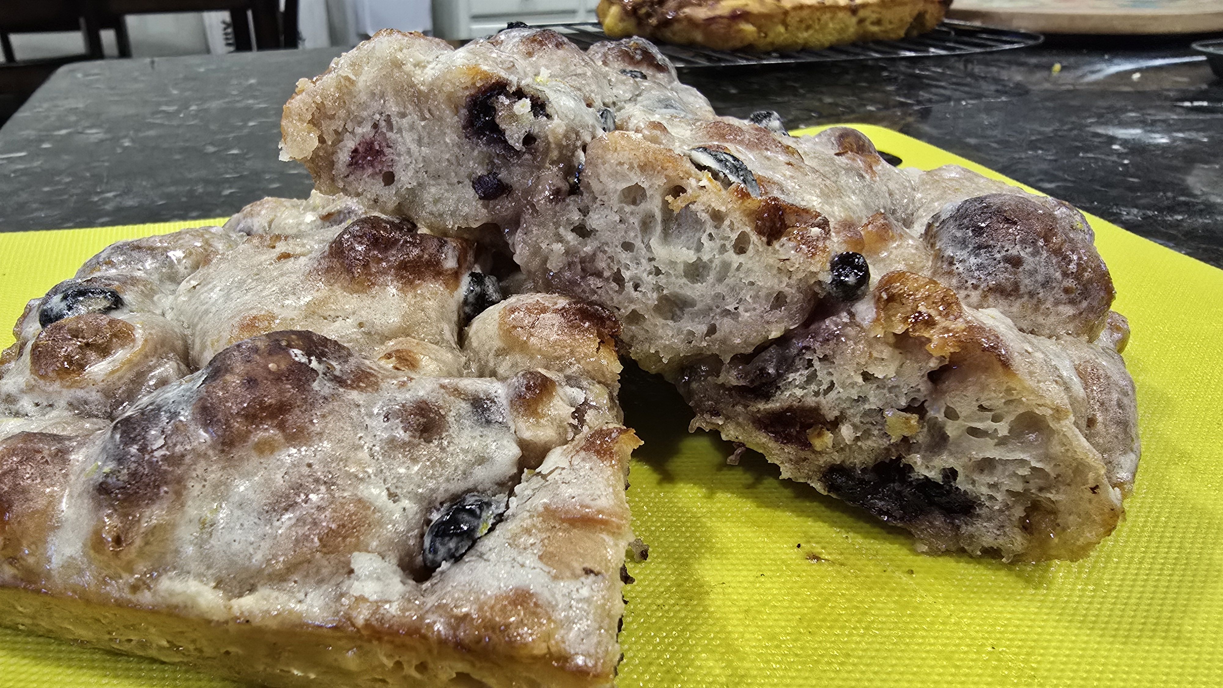 Lemon and Blueberry Focaccia
