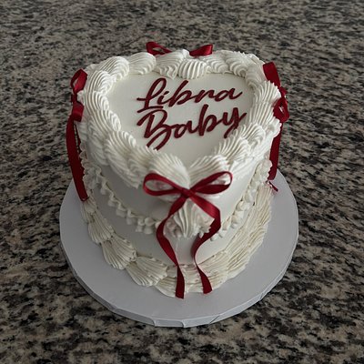 5” 2 Layer Heart Cake 